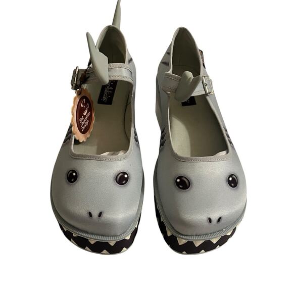 NEW Hot Chocolate Design Chocolaticas Shark Mary Jane •9/39• Gothic Lolita Shoes - Picture 4 of 12